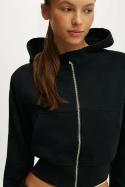 Active Raglan Zip Through Hoodie