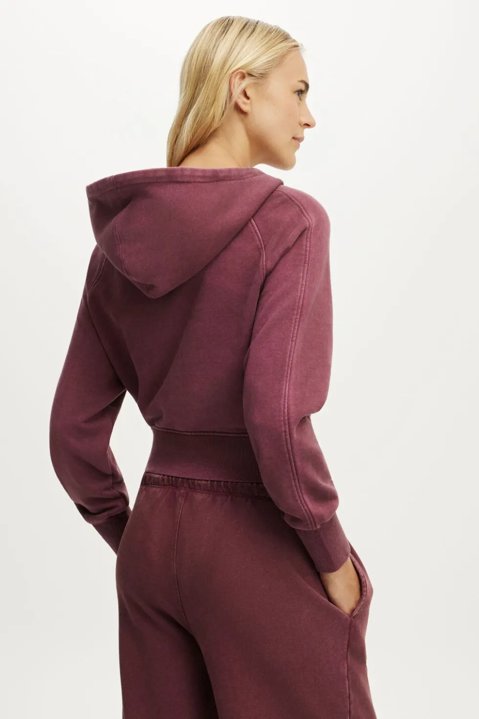 Active Raglan Zip Through Hoodie