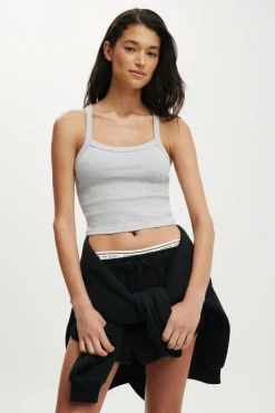 Active Rib T-Bar Cropped Tank