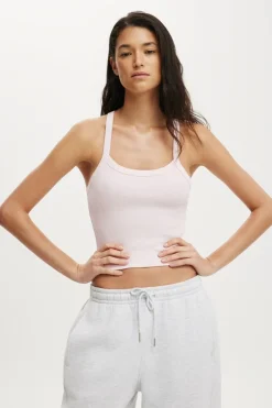 Active Rib T-Bar Cropped Tank