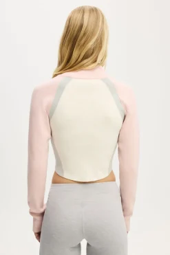 Active Spliced Knit Zip Through