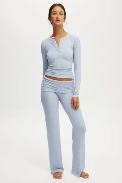 Airy Soft Roll Waist Pant