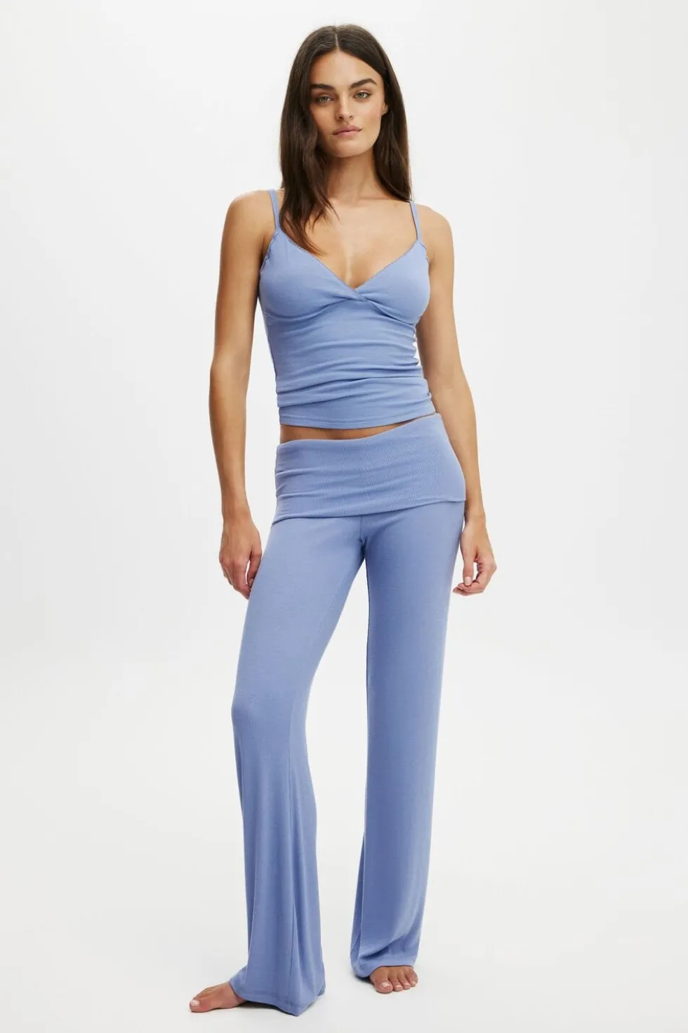 Airy Soft Roll Waist Pant