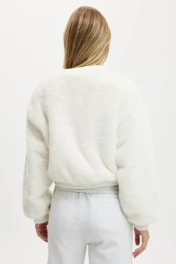 Ariel Faux Fur Bomber Jacket