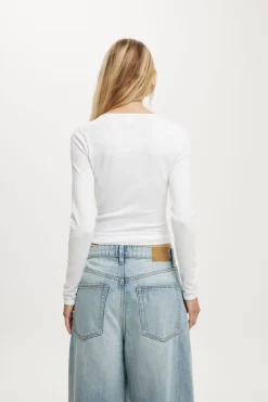 Asymmetric Ruched Knit