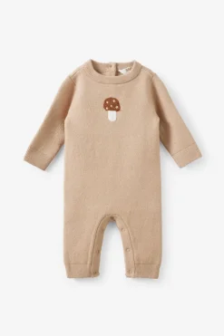 Baby Organic Knit Long Sleeve All In One
