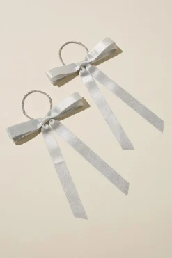 Bailee Bow Hair Tie 2Pk