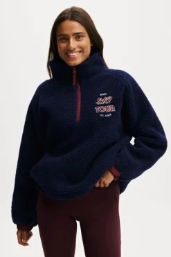 Balance Half Zip Sherpa Pullover Jacket