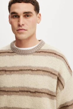 Box Fit Fuzzy Crew Knit
