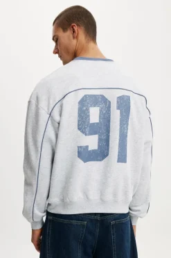 Box Fit Graphic Crew Sweater