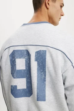 Box Fit Graphic Crew Sweater
