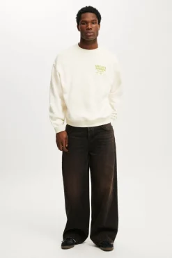 Box Fit Graphic Crew Sweater