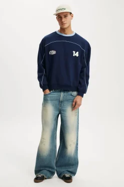 Box Fit Graphic Crew Sweater