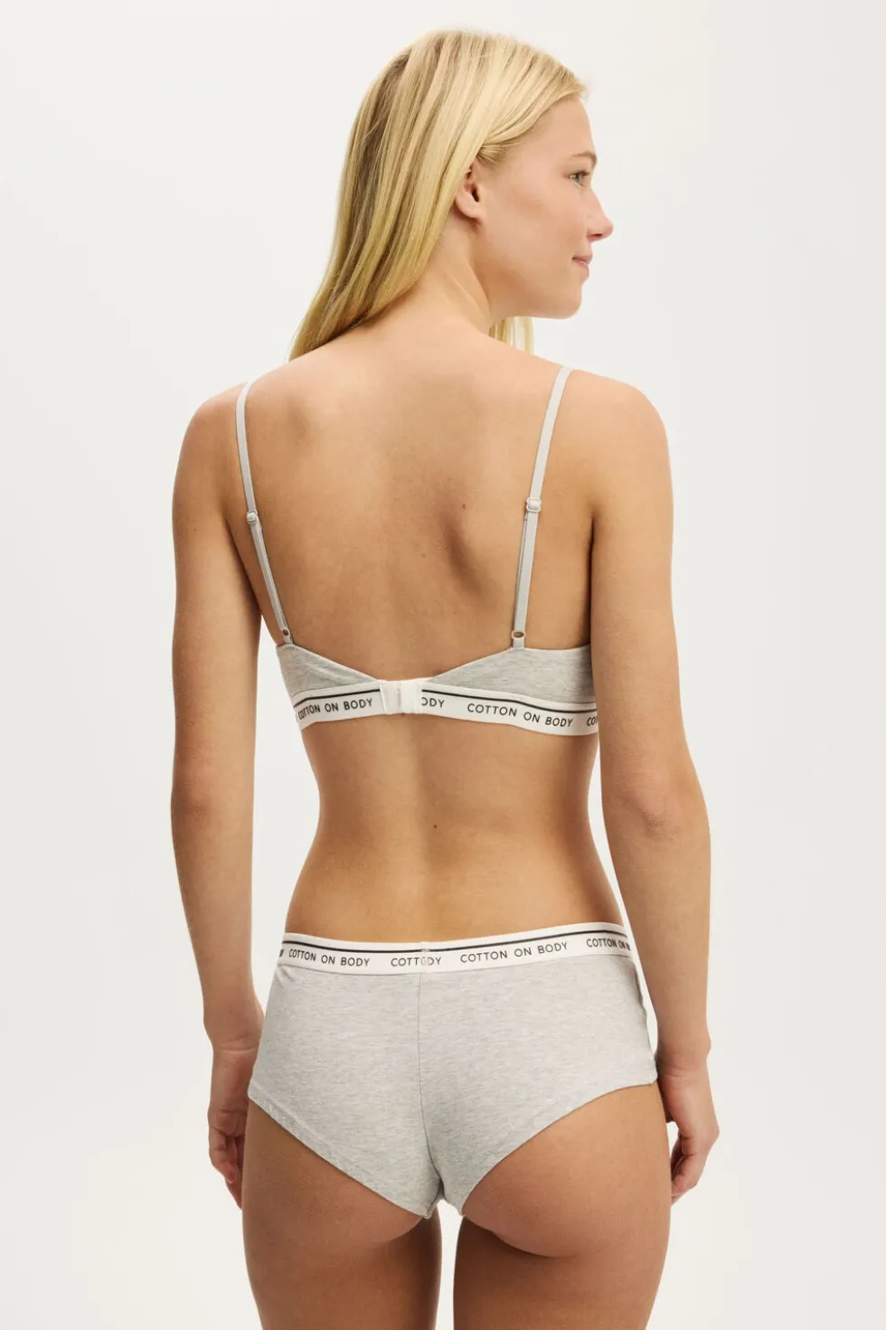 Branded Cotton Balconette Bralette