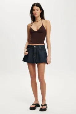 Bubble Denim Skirt