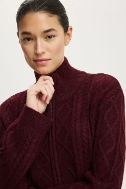 Cable Knit Bomber