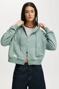 Classic Fleece Oversized Zip Through Hoodie