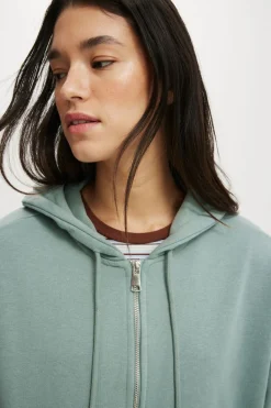 Classic Fleece Oversized Zip Through Hoodie