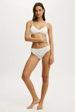 Cotton Pointelle Bikini Brief