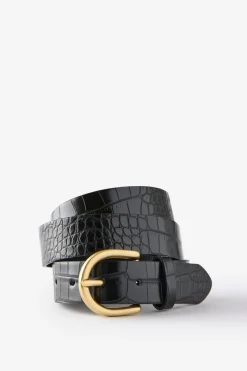 Croc Embossed Belt