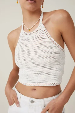 Crochet Scallop Halter Knit