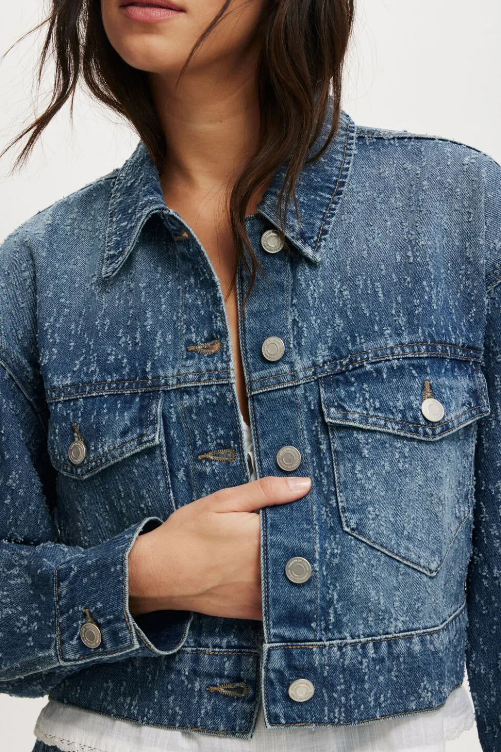 Cropped Denim Jacket