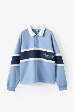 Cropped Fit Graphic Fleece Polo