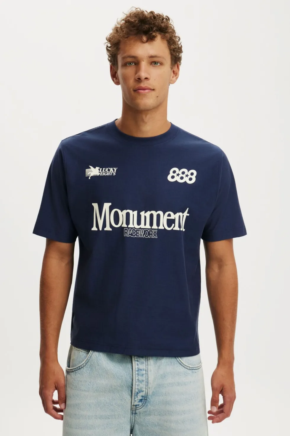 Cropped Fit Graphic T-Shirt