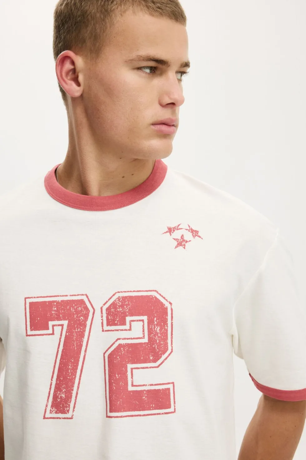 Cropped Fit Graphic T-Shirt