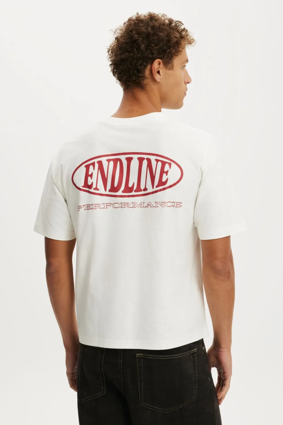 Cropped Fit Graphic T-Shirt