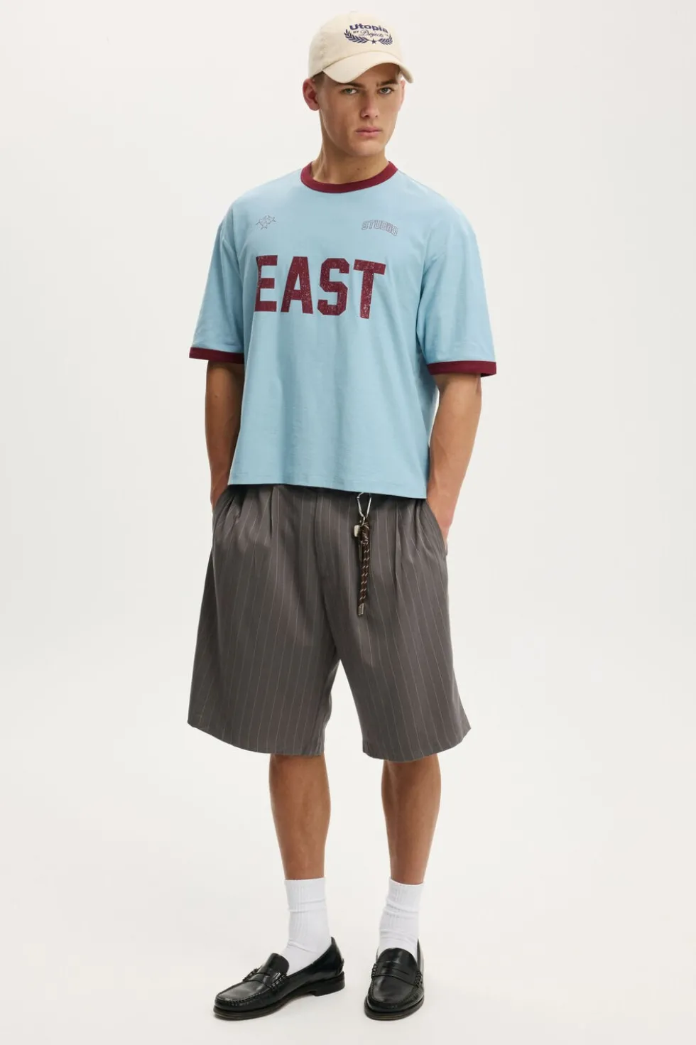 Cropped Fit Graphic T-Shirt