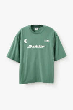 Cropped Fit Graphic T-Shirt