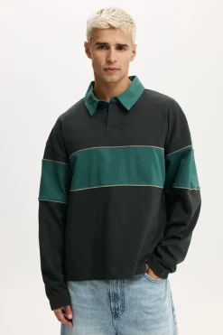 Cropped Fit Rugby Polo