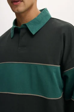 Cropped Fit Rugby Polo