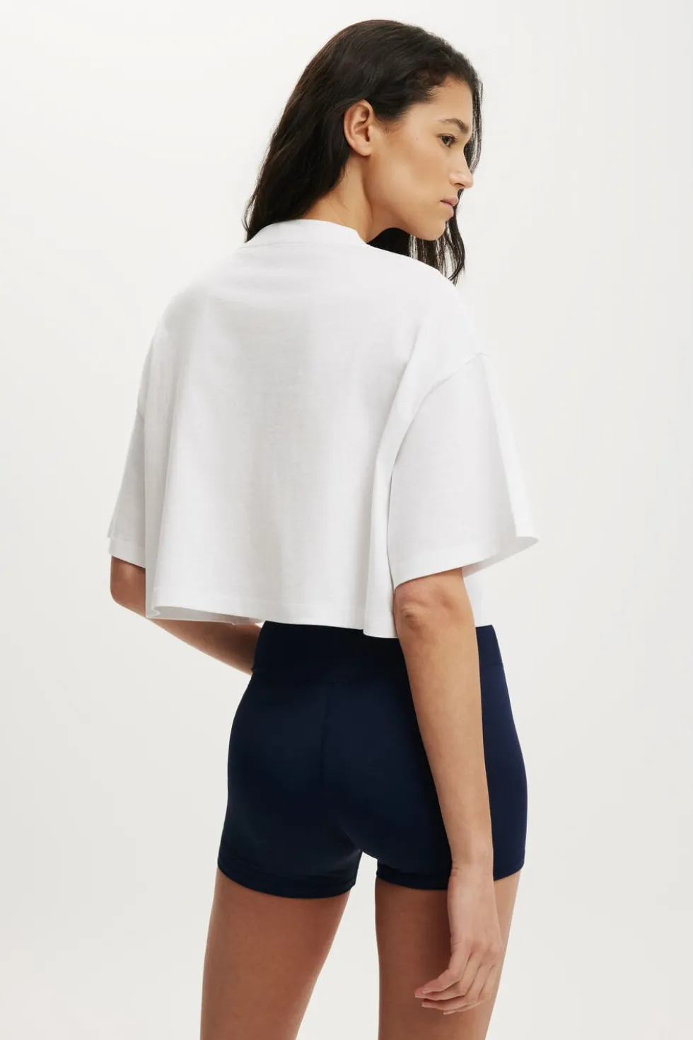 Cropped Graphic Sporty Tee