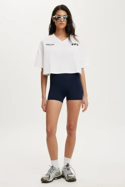 Cropped Graphic Sporty Tee