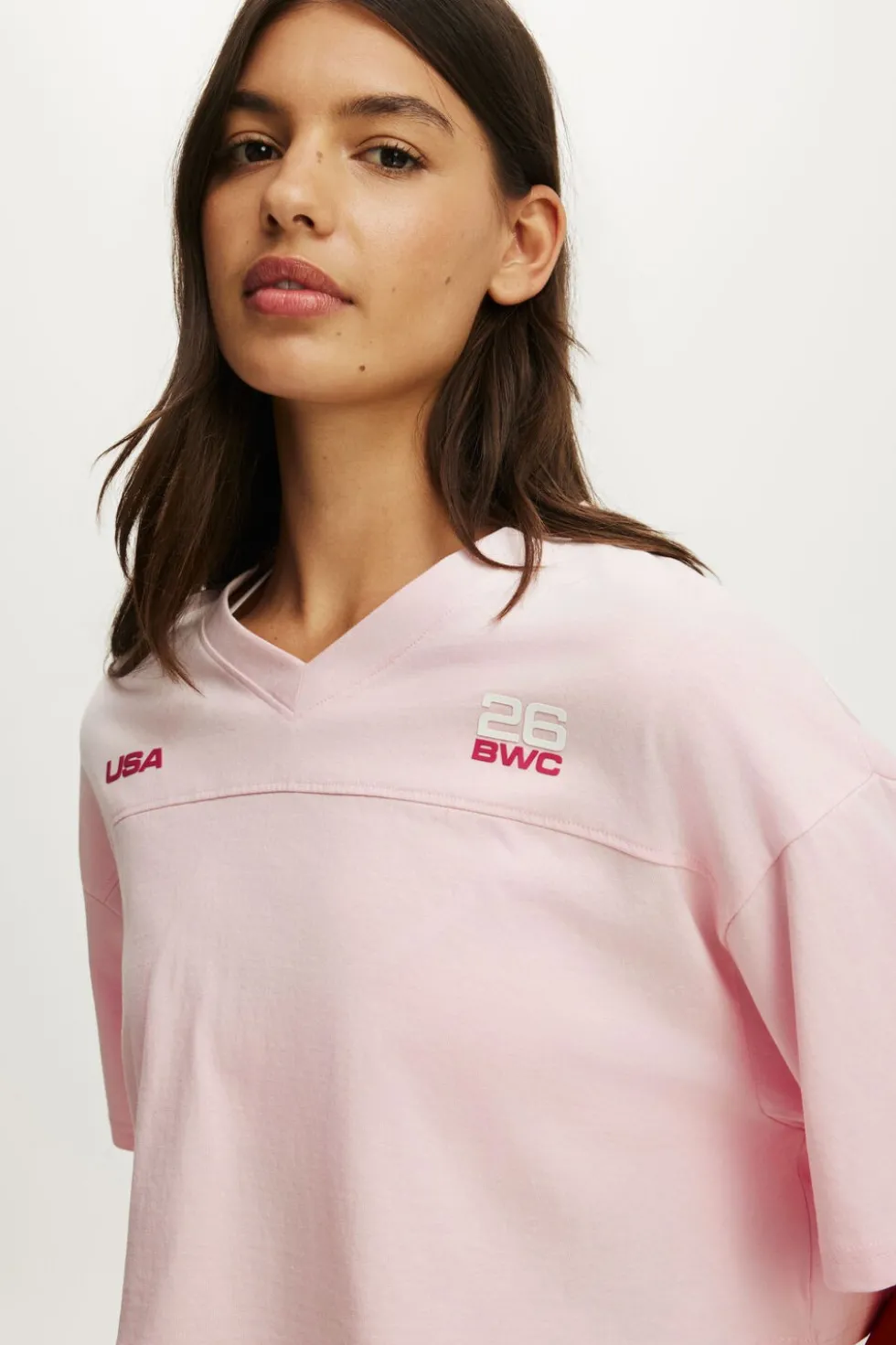 Cropped Graphic Sporty Tee