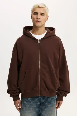 Cropped Zip Up Hoodie