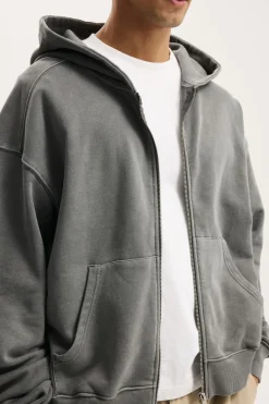 Cropped Zip Up Hoodie