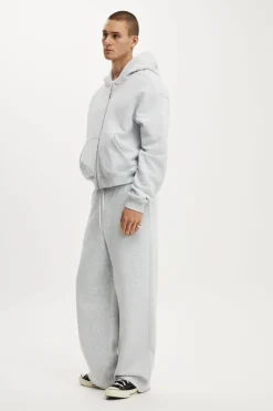 Cropped Zip Up Hoodie