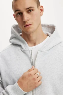 Cropped Zip Up Hoodie