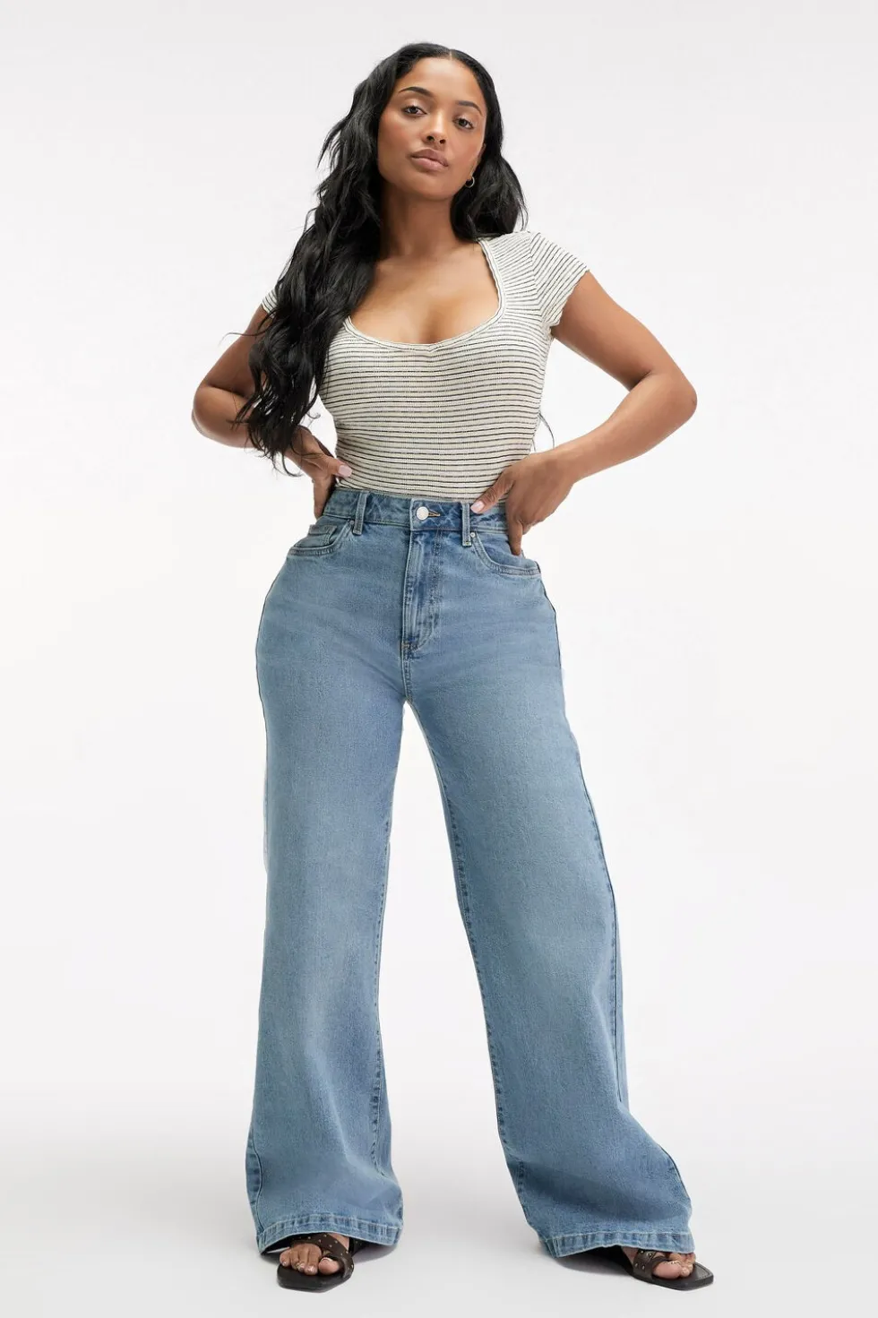 Curvy Stretch Wide Jean