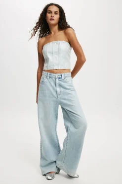 Denim Tube Top
