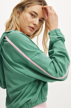 Departure Lounge Crop Hoodie