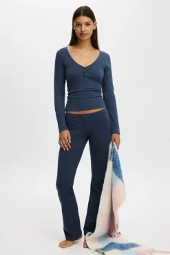Dreamy Soft Henley Long Sleeve