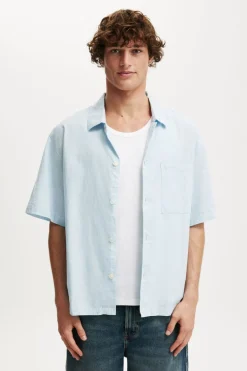 Eli Linen Blend Short Sleeve Shirt