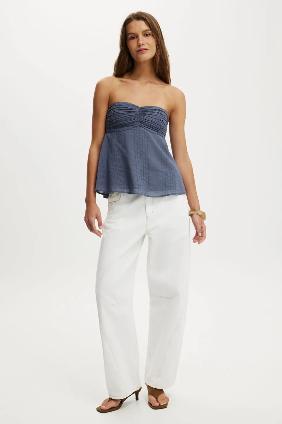 Ellie Strapless Babydoll Top