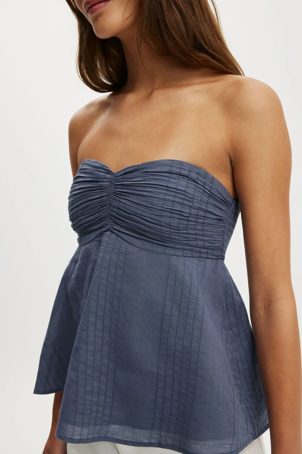 Ellie Strapless Babydoll Top