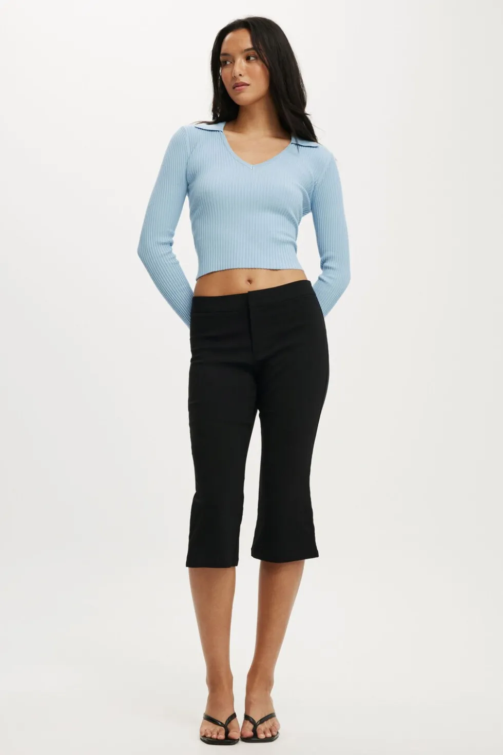 Everfine Rib V-Neck Polo