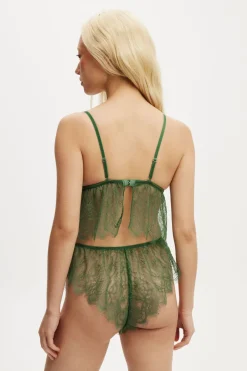 Eyelash Lace Longline Bralette